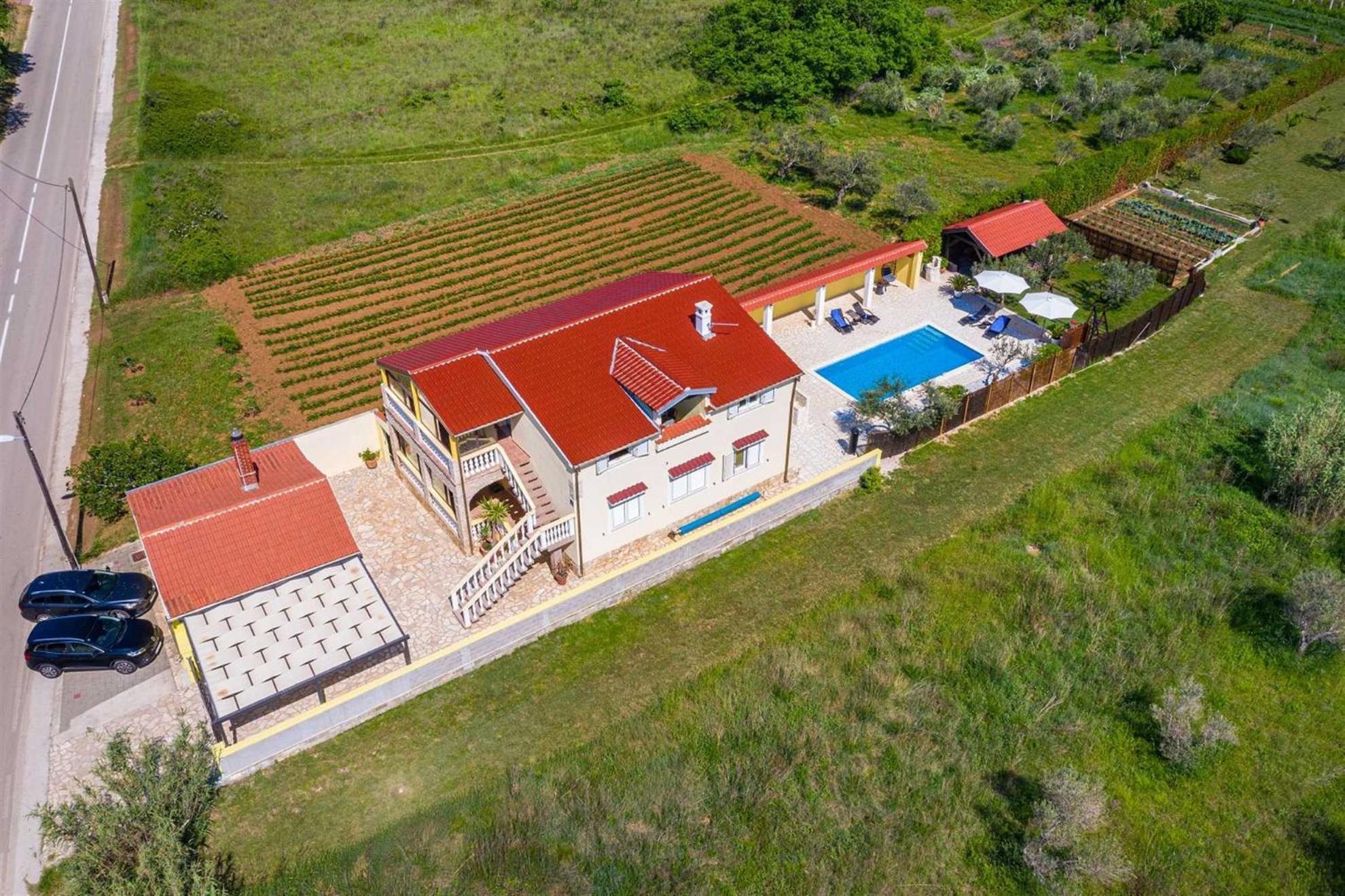Apartment House Simoni With Pool, Zadar County Privlaka  Buitenkant foto